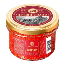 Красная икра форели премиум Красное Золото, 200г
