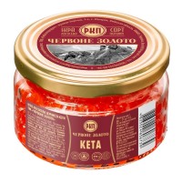 Красная икра кеты премиум Красное Золото, 250г