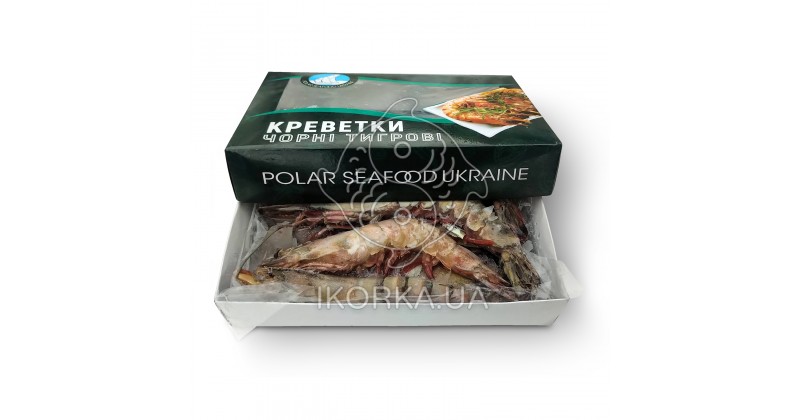 Креветка тигровая с головой с/м 6-8 (1 кг) Polar
