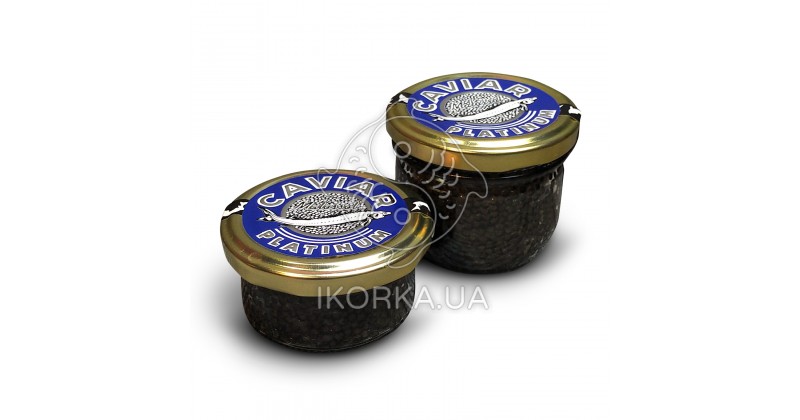 Икра черная русского осетра PLATINUM (100 г) стекло