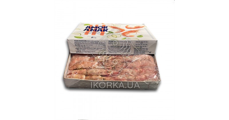 Креветка аргентинская с головой 10-20 L1 Amor Amar (2 кг)
