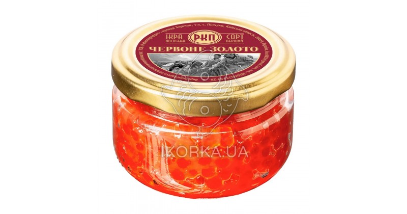 Красная икра кижуча премиум Красное Золото, 100г