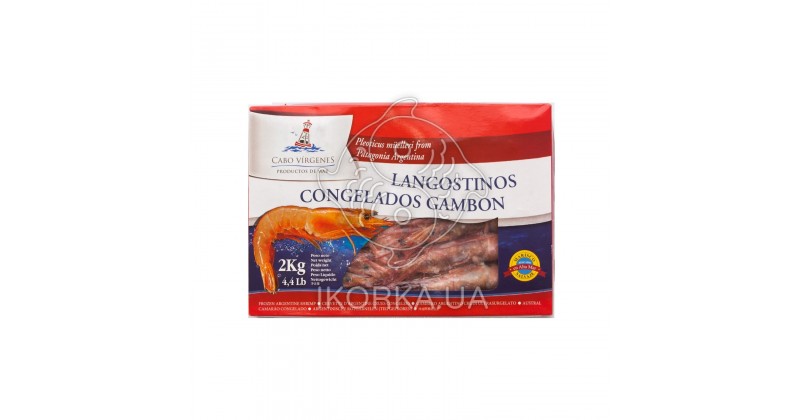 Креветка аргентинская с головой 10-20 L1 Cabo Virgenes (2 кг)
