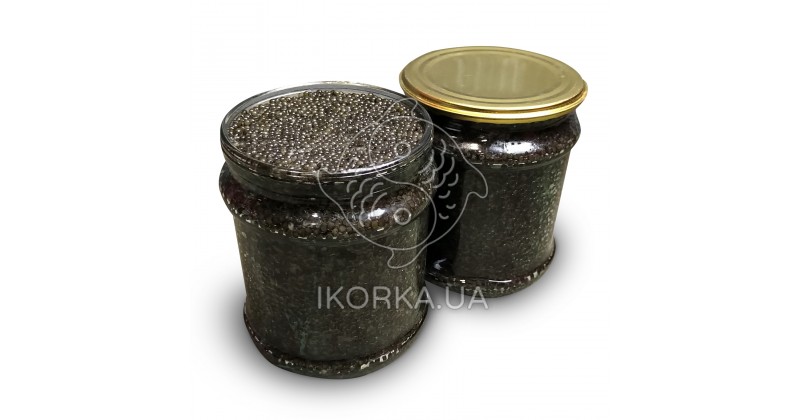 Икра черная русского осетра (500 г) стекло