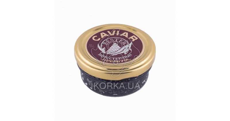 Икра черная стерляди Premium BESTER, 50 г, стекло