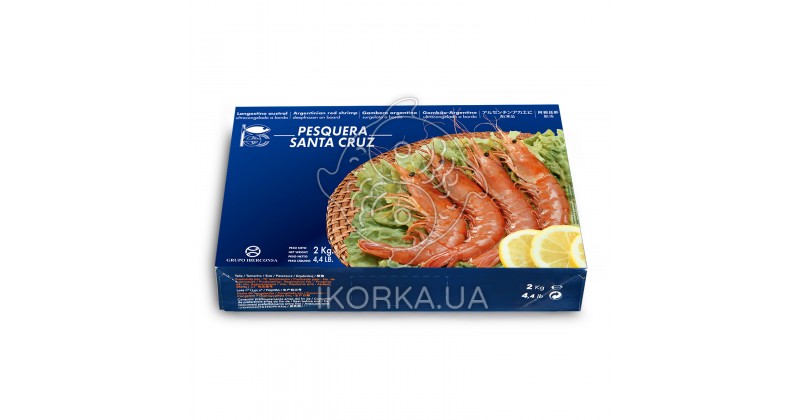Креветка аргентинская с головой 10-20 L1 Pesquera Santa Cruz (2 кг)