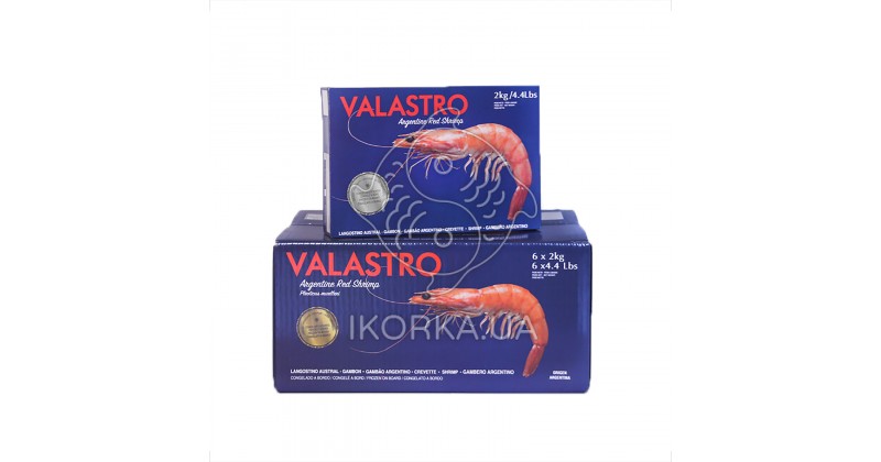 Креветка аргентинская с головой 10-20 L1 Valastro (2 кг)