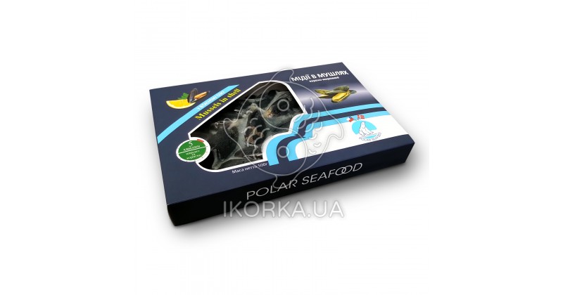 Мидии в ракушке 50-70 Polar (500г.)