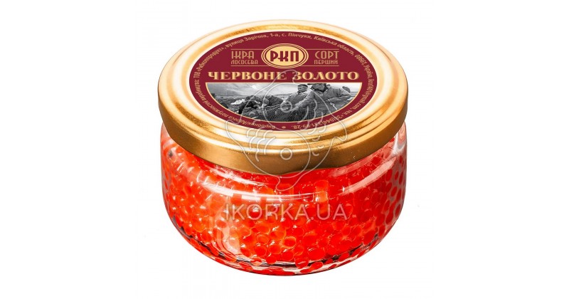Красная икра форели премиум Красное Золото, 100г
