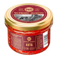 Красная икра кеты премиум Красное Золото, 200г