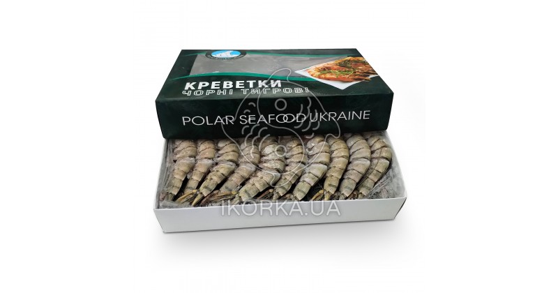 Креветка тигровая с головой с/м 16-20 (1 кг) Polar