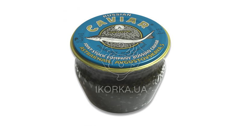 Икра черная русского осетра(270 г) стекло