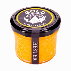 Икра черная стерляди альбиноса GOLD BESTER, 100 г, стекло