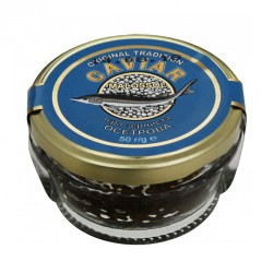 Икра черная зернистая осетра CAVIAR MALOSSOL, 50 г, стекло