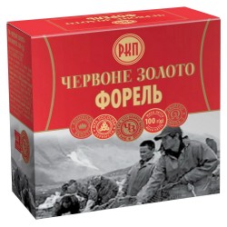 Красная икра лососевая форели премиум Красное Золото, 100г, в коробке