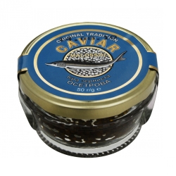 Икра черная зернистая осетра CAVIAR MALOSSOL, 50 г, стекло