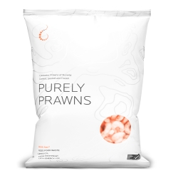 Креветка атлантическая очищенная в/м 150-250 Purely Prawns (500 г)