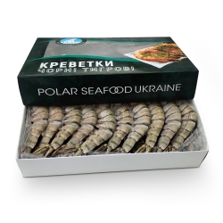 Креветка тигровая с головой с/м 16-20 (1 кг) Polar