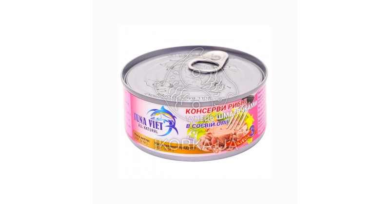 Тунец в соевом масле с перцем чили ж/б Tuna Viet (160 г)