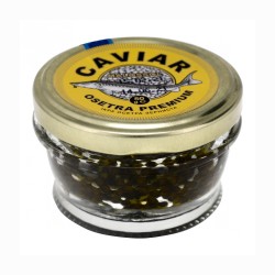 Икра черная осетра CAVIAR MALOSSOL PREMIUM, 50 г, стекло