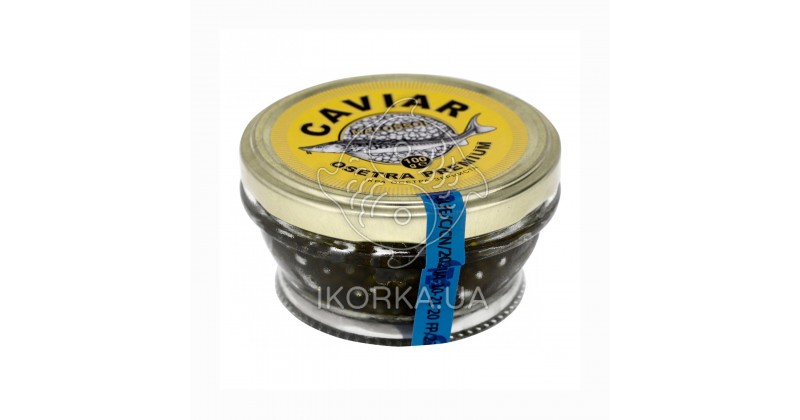 Икра черная осетра CAVIAR MALOSSOL PREMIUM, 100 г, стекло